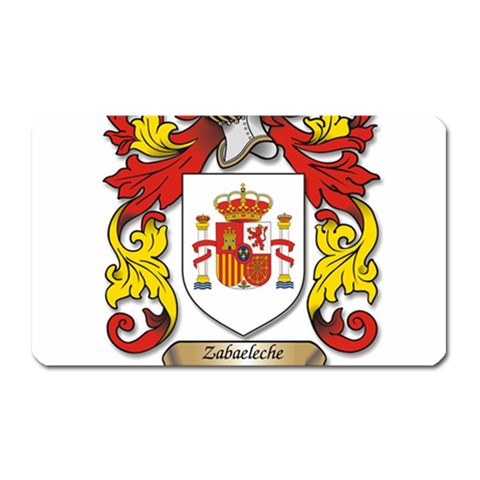Zabaeleche Coat of Arm Magnet (Rectangular) from ArtsNow.com Front