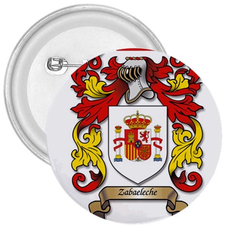 Zabaeleche Coat of Arm 3  Buttons from ArtsNow.com Front