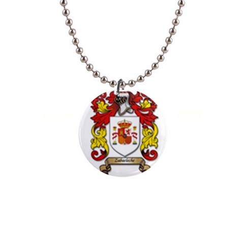 Zabaeleche Coat of Arm 1  Button Necklace from ArtsNow.com Front