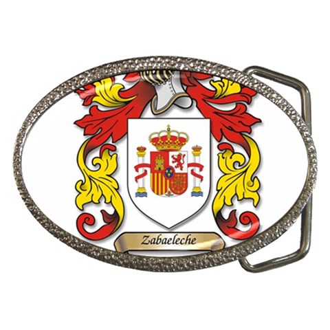 Zabaeleche Coat of Arm Belt Buckles from ArtsNow.com Front
