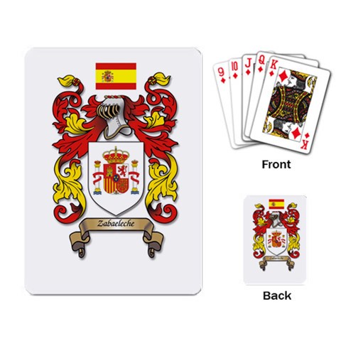 Zabaeleche Coat of Arm Playing Cards Single Design (Rectangle) from ArtsNow.com Back