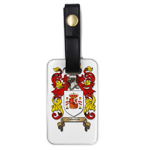 Zabaeleche Coat of Arm Luggage Tag (one side) from ArtsNow.com Front