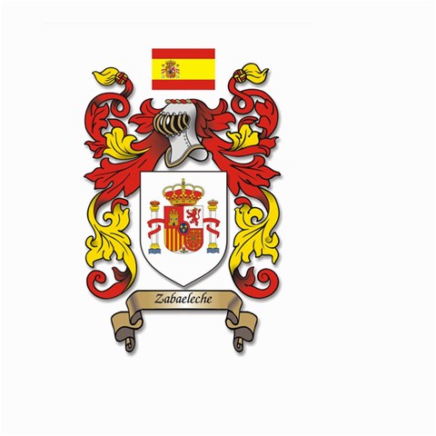 Zabaeleche Coat of Arm Small Garden Flag (Two Sides) from ArtsNow.com Front