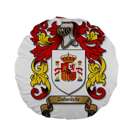 Zabaeleche Coat of Arm Standard 15  Premium Round Cushions from ArtsNow.com Front