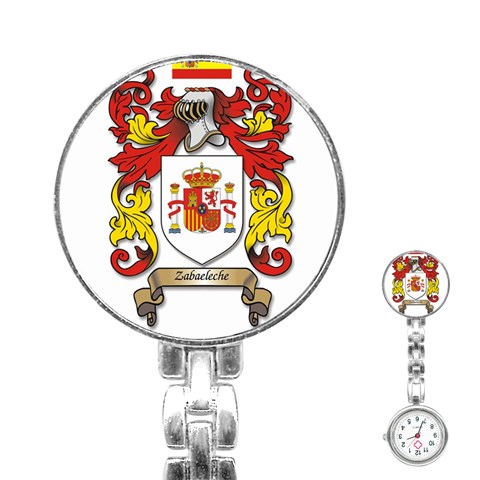 Zabaeleche Coat of Arm Stainless Steel Nurses Watch from ArtsNow.com Front