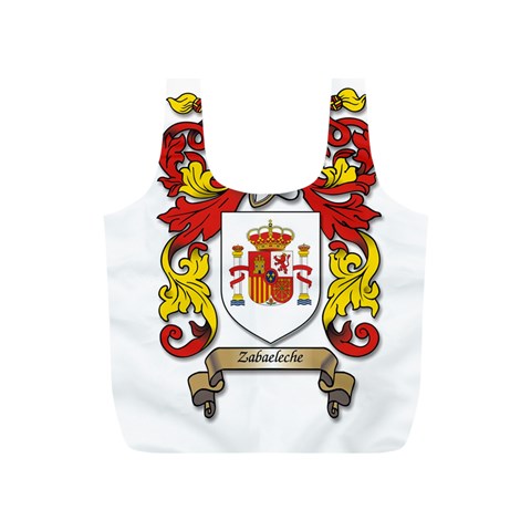 Zabaeleche Coat of Arm Full Print Recycle Bag (S) from ArtsNow.com Front