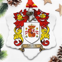 Zabaeleche Coat of Arm Snowflake Ornament (Two Sides) from ArtsNow.com Back