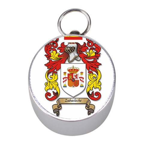 Zabaeleche Coat of Arm Mini Silver Compasses from ArtsNow.com Front