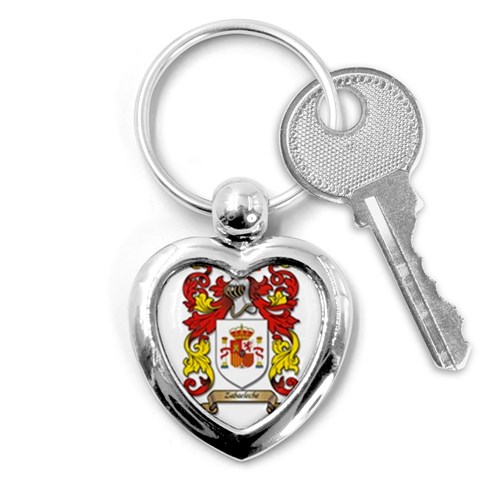 Zabaeleche Coat of Arm Key Chain (Heart) from ArtsNow.com Front