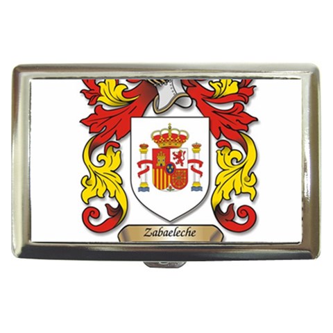 Zabaeleche Coat of Arm Cigarette Money Case from ArtsNow.com Front