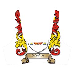 Zabaeleche Coat of Arm Cross Back Hipster Bikini Set from ArtsNow.com Front