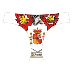 Zabaeleche Coat of Arm Cross Back Hipster Bikini Set from ArtsNow.com Front Under