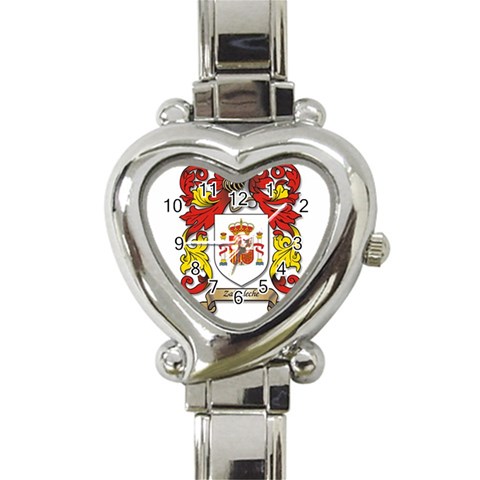 Zabaeleche Coat of Arm Heart Italian Charm Watch from ArtsNow.com Front