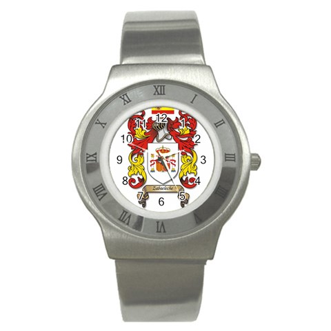 Zabaeleche Coat of Arm Stainless Steel Watch from ArtsNow.com Front