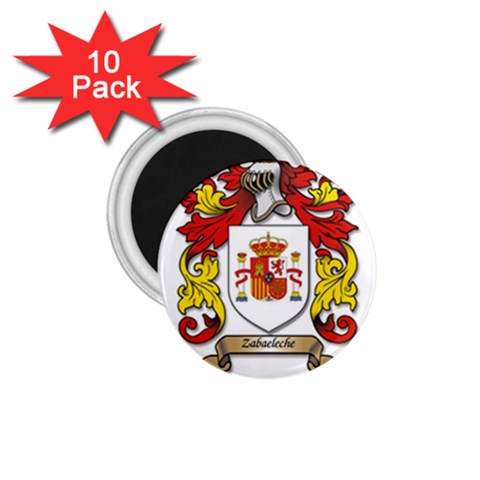Zabaeleche Coat of Arm 1.75  Magnets (10 pack)  from ArtsNow.com Front