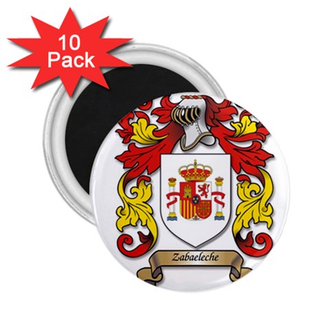 Zabaeleche Coat of Arm 2.25  Magnets (10 pack)  from ArtsNow.com Front
