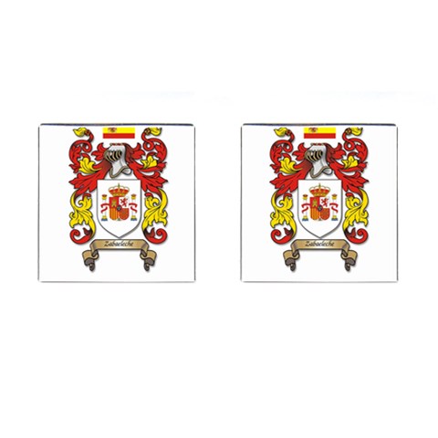 Zabaeleche Coat of Arm Cufflinks (Square) from ArtsNow.com Front(Pair)