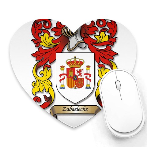 Zabaeleche Coat of Arm Heart Mousepads from ArtsNow.com Front