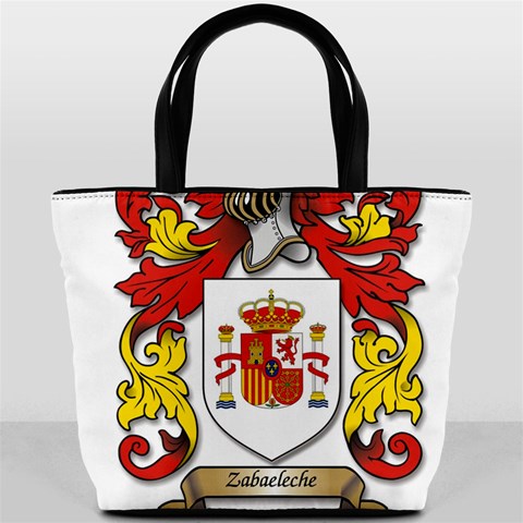 Zabaeleche Coat of Arm Bucket Bag from ArtsNow.com Front