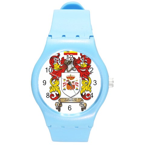 Zabaeleche Coat of Arm Round Plastic Sport Watch (M) from ArtsNow.com Front