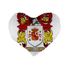 Zabaeleche Coat of Arm Standard 16  Premium Heart Shape Cushions from ArtsNow.com Back