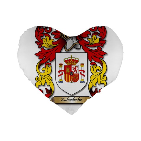 Zabaeleche Coat of Arm Standard 16  Premium Heart Shape Cushions from ArtsNow.com Front