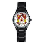 Zabaeleche Coat of Arm Stainless Steel Round Watch