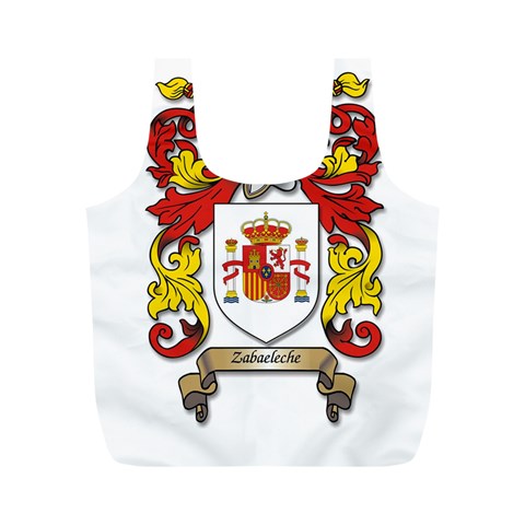 Zabaeleche Coat of Arm Full Print Recycle Bag (M) from ArtsNow.com Front