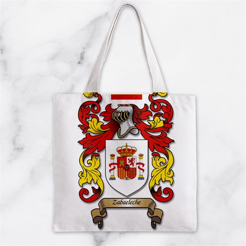 Zabaeleche Coat of Arm Zipper Grocery Tote Bag from ArtsNow.com Front