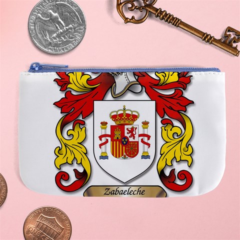 Zabaeleche Coat of Arm Large Coin Purse from ArtsNow.com Front