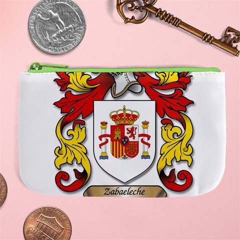 Zabaeleche Coat of Arm Large Coin Purse from ArtsNow.com Front