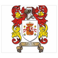 Zabaeleche Coat of Arm Zipper Large Tote Bag from ArtsNow.com Back