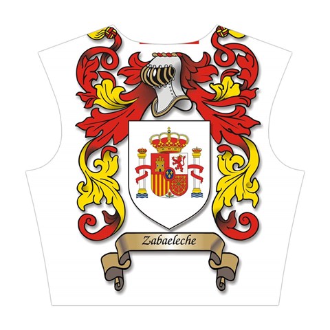 Zabaeleche Coat of Arm Cotton Crop Top from ArtsNow.com Back