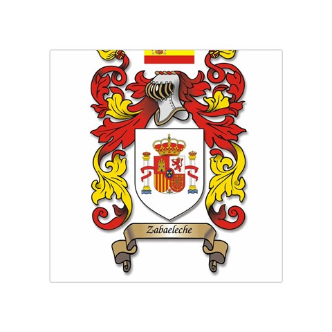 Zabaeleche Coat of Arm Square Tapestry (Small) from ArtsNow.com Front