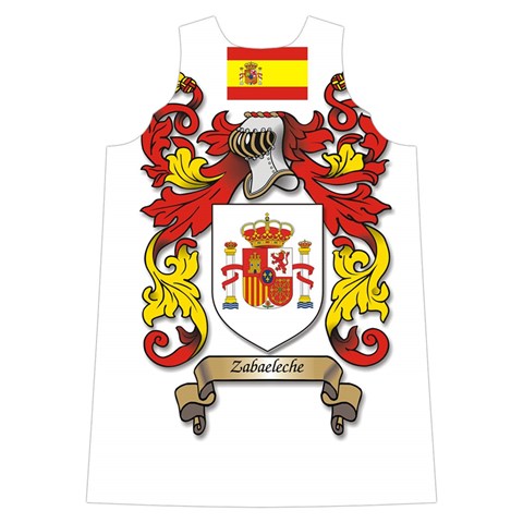 Zabaeleche Coat of Arm Shoulder Cutout Velvet One Piece from ArtsNow.com Back