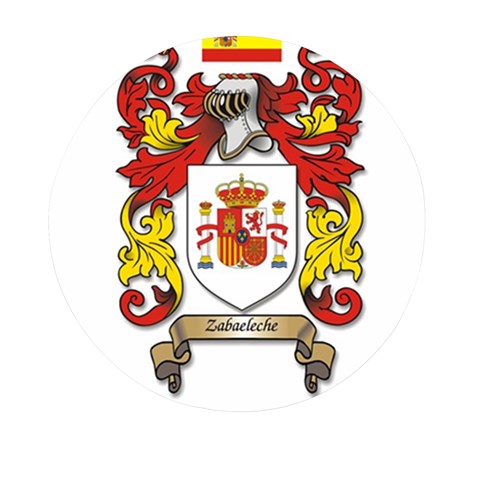 Zabaeleche Coat of Arm Mini Round Pill Box from ArtsNow.com Front