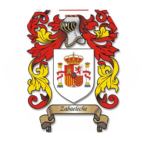 Zabaeleche Coat of Arm Wooden Puzzle Hexagon from ArtsNow.com Front