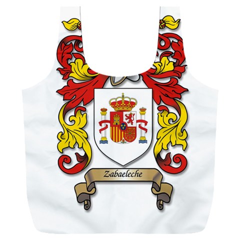 Zabaeleche Coat of Arm Full Print Recycle Bag (XXL) from ArtsNow.com Front