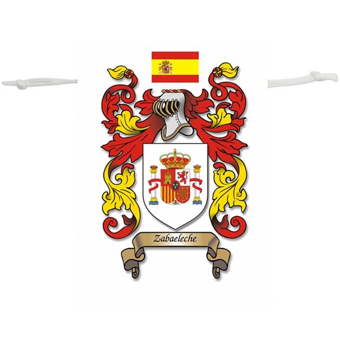 Zabaeleche Coat of Arm  Lightweight Drawstring Pouch (XL) from ArtsNow.com Front