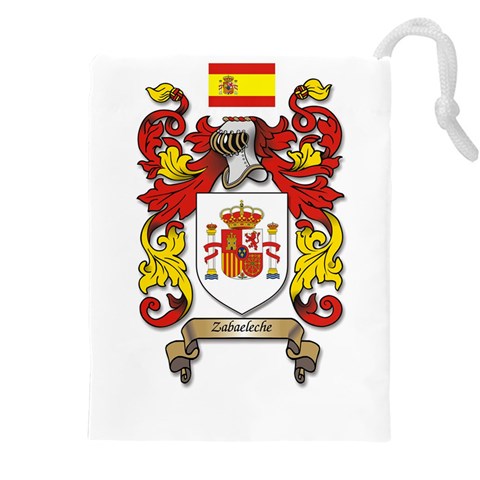 Zabaeleche Coat of Arm Drawstring Pouch (4XL) from ArtsNow.com Front
