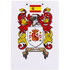 Zabaeleche Coat of Arm A4 Clipboard from ArtsNow.com Back