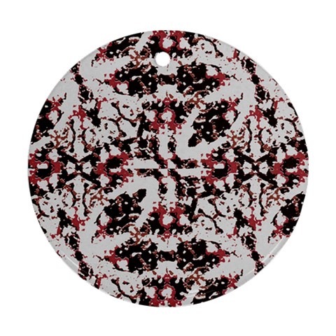 Texture Mosaic Abstract Design Ornament (Round) from ArtsNow.com Front