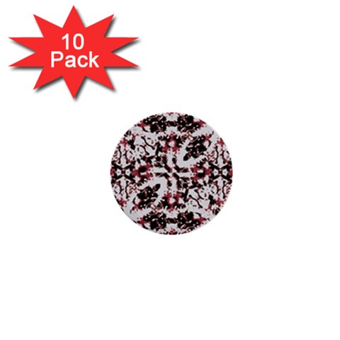 Texture Mosaic Abstract Design 1  Mini Buttons (10 pack)  from ArtsNow.com Front