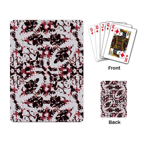 Texture Mosaic Abstract Design Playing Cards Single Design (Rectangle) from ArtsNow.com Back