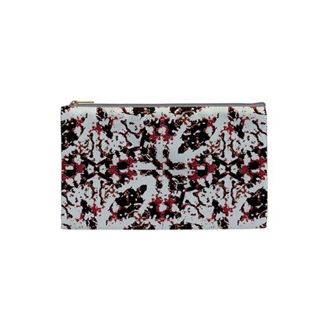 Texture Mosaic Abstract Design Cosmetic Bag (Small) from ArtsNow.com Front