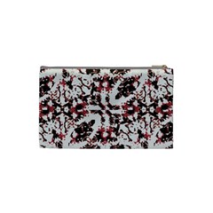 Texture Mosaic Abstract Design Cosmetic Bag (Small) from ArtsNow.com Back