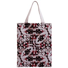 Texture Mosaic Abstract Design Zipper Classic Tote Bag from ArtsNow.com Back