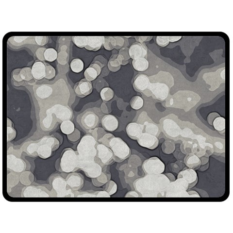 Gray circles of light Double Sided Fleece Blanket (Large)  from ArtsNow.com 80 x60  Blanket Front