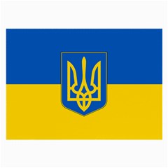 Flag Of Ukraine Coat Of Arms Large Glasses Cloth (2 Sides) from ArtsNow.com Back