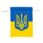 Flag Of Ukraine Coat Of Arms Lightweight Drawstring Pouch (L)